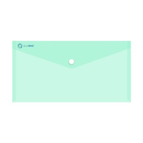   Irattartó tasak DL 'csekk' patentos PP Bluering® transzparens zöld