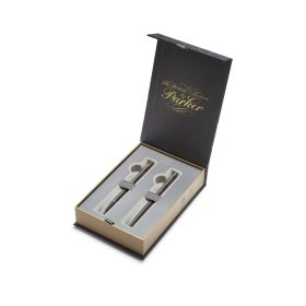   Golyóstoll+töltőtoll bronz test, fekete klipsz Parker Royal IM Monochrome