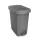 Szemeteskuka pedálos műanyag 60 literes Pelikán Slim eco antracit színű antracit tetővel
