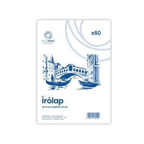 Írólap A5, 20-50 famentes borítékos 50lap Bluering®