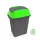 Szemeteskuka billenő fedéllel műanyag 70 literes HIPPO antracit/zöld