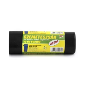   Szemeteszsák 110 liter 60 x 100 cm 25 mikron 10 db/tekercs fekete