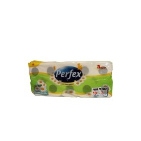   Toalettpapír 3 rétegű kistekercses 120 lap/tekercs 10 tekercs/csomag Boni Perfex Parfüm Essence kamillás