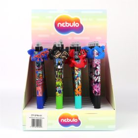   Zseléstoll radírozható, nyomógombos, mérges dino 24 db/display Nebulo