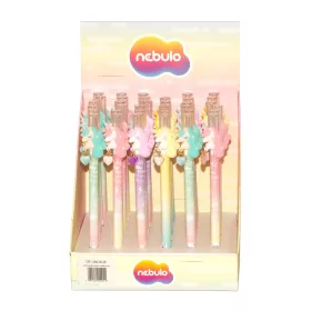   Zseléstoll radírozható, kupakos, unikornis 36 db/display Nebulo