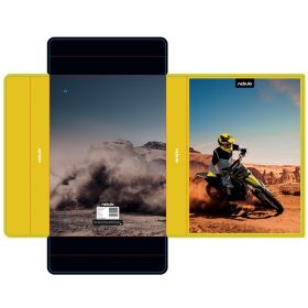 Füzetbox A4, hullámkarton, Motorcross, Nebulo
