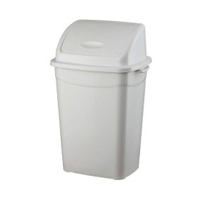   Szemeteskuka billenő fedéllel műanyag 16 literes fehér UP118-001