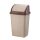 Szemeteskuka billenő fedéllel műanyag 26 literes barna UP120P