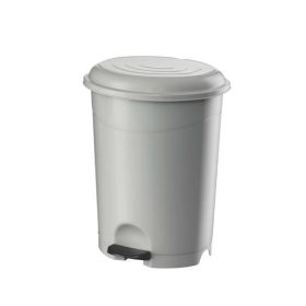 Szemeteskuka pedálos műanyag 12 literes fehér UP126-001