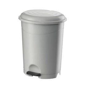 Szemeteskuka pedálos műanyag 50 literes fehér UP130