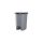 Szemeteskuka pedálos műanyag 25 literes antracit UP401-245