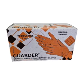  Gumikesztyű nitril púdermentes L 100 db/doboz Guarder®Orange Diamond Prémium