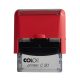 Bélyegző C30 Colop piros átlátszó ház/kék párna