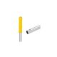 Felmosónyél alumínium csiszolt 130 cm pattintós_A130Y sárga véggel