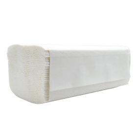   Kéztörlő 1 rétegű V hajtogatású 100 % cellulóz 200 lap/csomag 20 csomag/karton Bluering® fehér