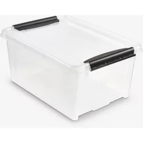 Tároló doboz műanyag 14 liter csatos átlátszó Probox