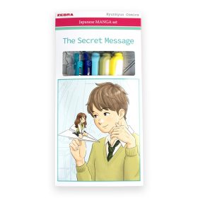   Írószer készlet, Zebra Manga Set, The secret message, 5 darabos