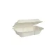 Papírdoboz ételes 1 részes HP2, 18,28 x 13,71 x 6,85 cm komposztálható cukornád 150 db/csomag, natúr