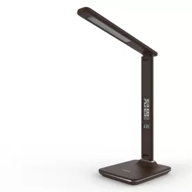   Asztali LED lámpa, Nathan, kijelzős, 6W, 5000K, AVIDE, barna