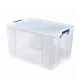 Tároló doboz, műanyag 85 liter, Fellowes® ProStore átlátszó