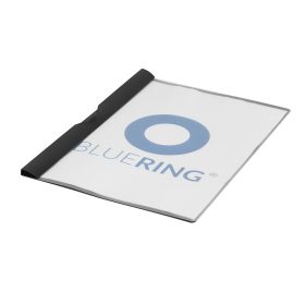   Gyorsfűző klip mappa A4, műanyag 60laphoz fém klippes Bluering® fekete