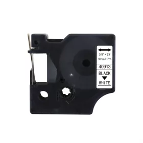   Feliratozógép szalag kompatibilis Dymo S0720680/40913 9mmx7m ECO fekete/fehér