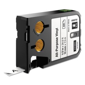   Feliratozógép szalag Dymo XTL 1868751 12mmx7m ORIGINAL, vinyl fehér/fekete