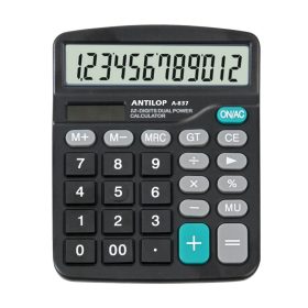   Számológép asztali 12 számjegy nagy, döntött kijelző Antilop A-837