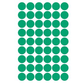   Etikett címke, o12mm, jelölésre, 54 címke/ív, 5 ív/doboz, Avery zöld
