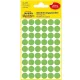Etikett címke, o12mm, jelölésre, világos 54 címke/ív, 5 ív/doboz, Avery zöld
