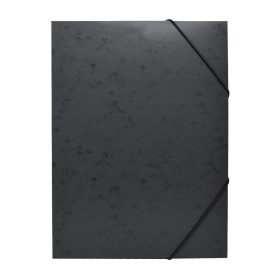   Gumis mappa A4, festett prespán mintás karton Bluering® fekete