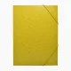 Gumis mappa A4, festett prespán mintás karton Bluering® sárga