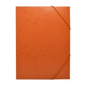   Gumis mappa A4, festett prespán mintás karton Bluering® narancs