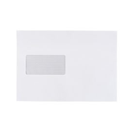   Boríték LC/5 enyvezett bélésnyomott bal ablakos 45x90mm 162x229mm B20A60 Bluering® fehér