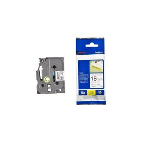   Feliratozógép szalag, Brother TZE241 18mm ORIGINAL fekete/fehér