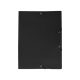 Gumis mappa A4, műanyag Bluering® fekete