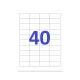Etikett címke, 48,5x25,4mm, 100 lap, 40 címke/lap