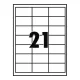 Etikett címke, 63,5x38,1mm, 100 lap, 21 címke/lap
