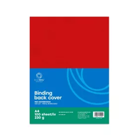   Hátlap, A4, 230 g. bőrhatású 100 db/csomag, Bluering® piros
