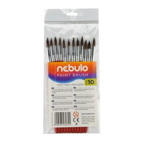 Ecset 10-es festett nyéllel 12 db/csomag, Nebulo