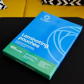   Lamináló fólia A4, 80 micron öntapadó hátlappal 100 db/doboz, Bluering®,