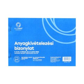   Készletkivételezési bizonylat A5, 25x4lapos 8 tételes B.12-114 Bluering®