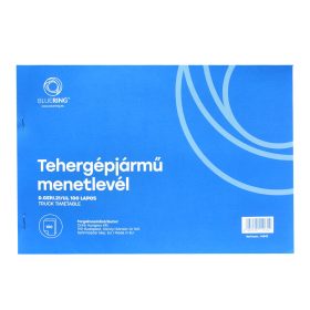   Tehergépjármű menetlevél A4, 100 lapos D.GEPJ.21/UJ Bluering®