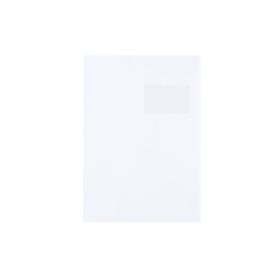   Boríték TC/4 szilikonos bélésnyomott jobb ablak 50x100mm ablak jobb oldalról 20mm felülről 52mm Bluering® fehér