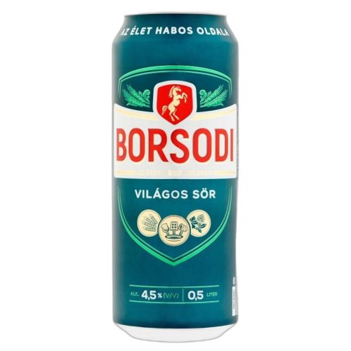 Borsodi Világos Sör 4,5% 0,5 L