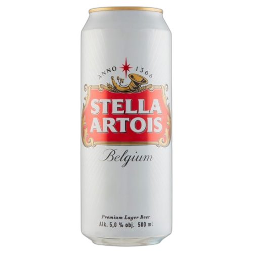 Stella Artois Minőségi Világos Sör 5% 0,5 L