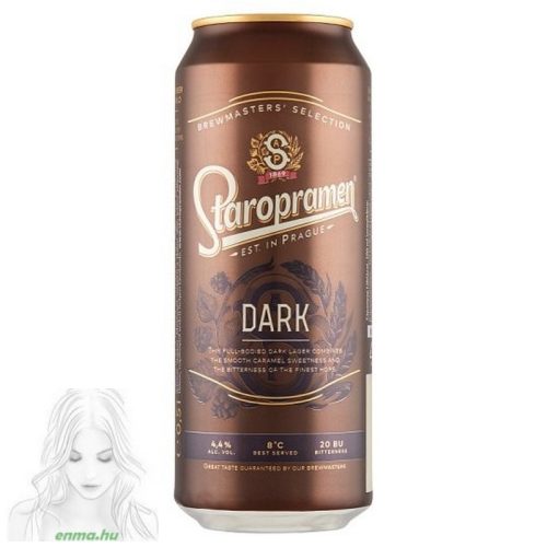 Staropramen Dark Minőségi Barna Sör 4,4% 0,5 L