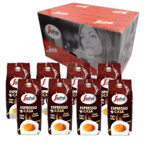 Segafredo Espresso Casa, szemes kávé 8x1 Kg, (Egy doboz) 